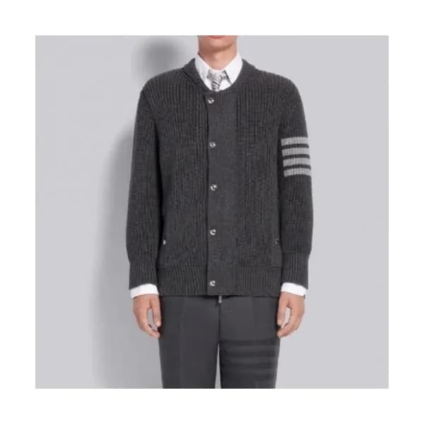 Thom Browne Mens Strap Sweaters Gray - 톰브라운 2021 … - 1