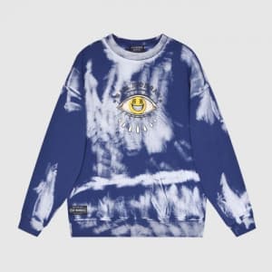 BAD MONDAY Mm/Wm Logo Oversize Cotton Thirts Blu…