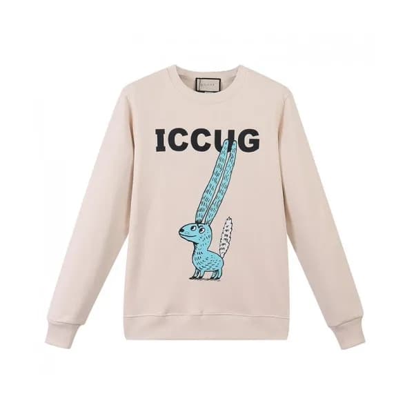Gucci Mm/Wm Logo Crew-neck Cotton Tshirts Beige … - 1