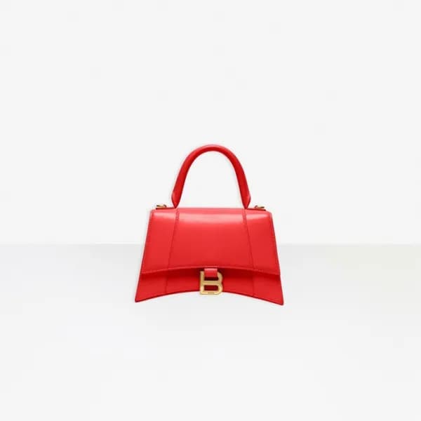 발렌시아가 여성 Hourglass 레드 토트백 - Womens Red Tote Bag - … - 1