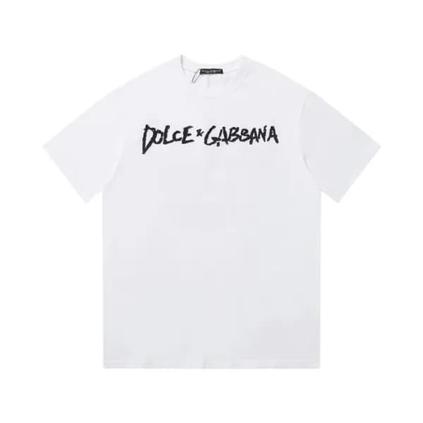 돌체앤가바나 남성 화이트 반팔티 - Dolce&Gabbana Mens White Tshir… - 1