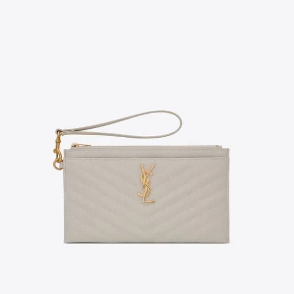 입생로랑 여성 연그레이 클러치 - Saint Laurent Womens Gray Clutc… - 1