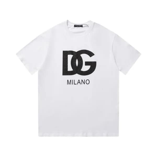 돌체앤가바나 남성 화이트 크루넥 반팔티 - Dolce&Gabbana Mens White T… - 1