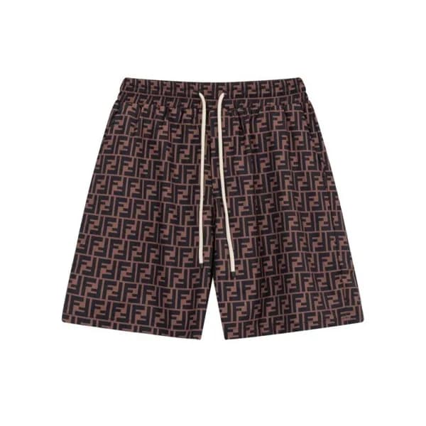 펜디 남성 캐쥬얼 브라운 반바지 - Fendi Mens Brown Half-pants - … - 1