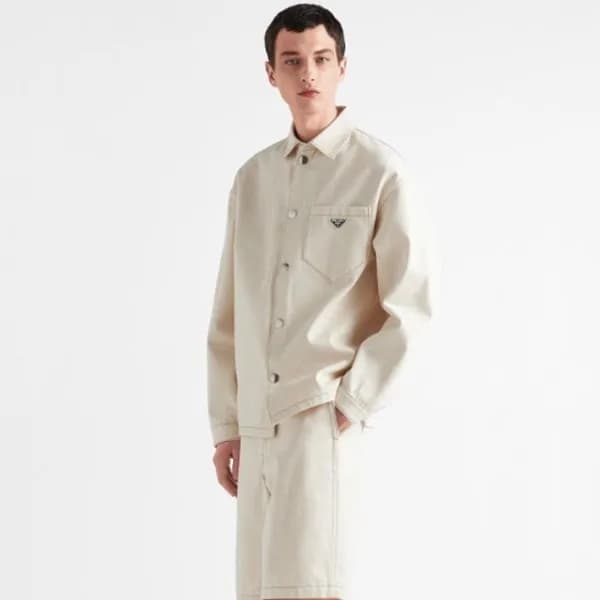 프라다 남성 모던 베이지 셔츠 - Prada Mens Beige Shirts - pr446… - 1