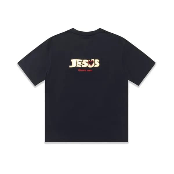 베트멍 남/녀 트렌디 블랙 반팔티 - Vetements Unisex Black Tshirt… - 1