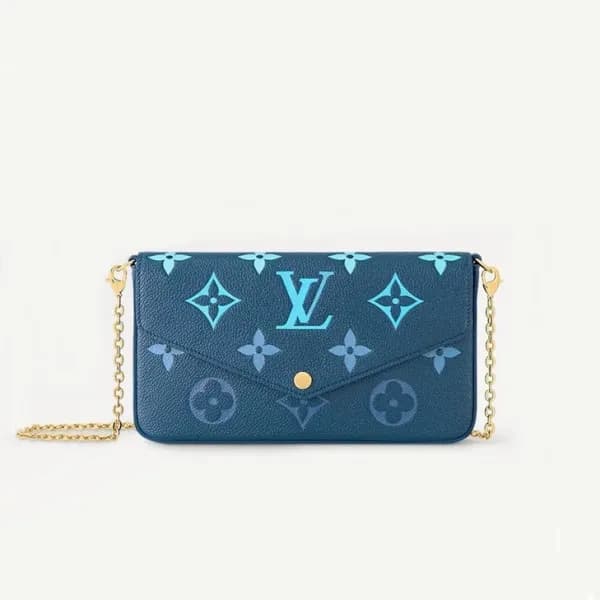 루이비통 여성 블루 포쉐트 펠리시 - Louis vuitton Womens Blue Poc… - 1
