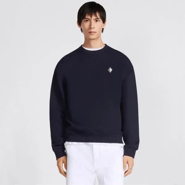 디올 남성 네이비 맨투맨 - Dior Mens Navy Tshirts - di684x - 1