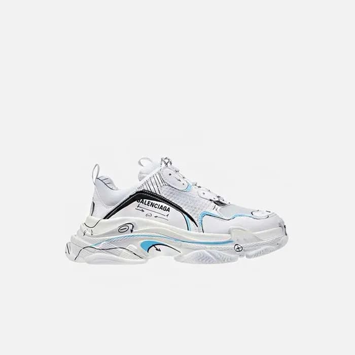 발렌시아가 남/녀 트리플 S 그래피티 화이트 스니커즈 【매장-150만원대】 - Balenc… - 1