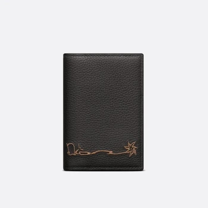 디올 남성 블랙 반지갑 - Dior Mens Black Half Wallets - di80… - 1