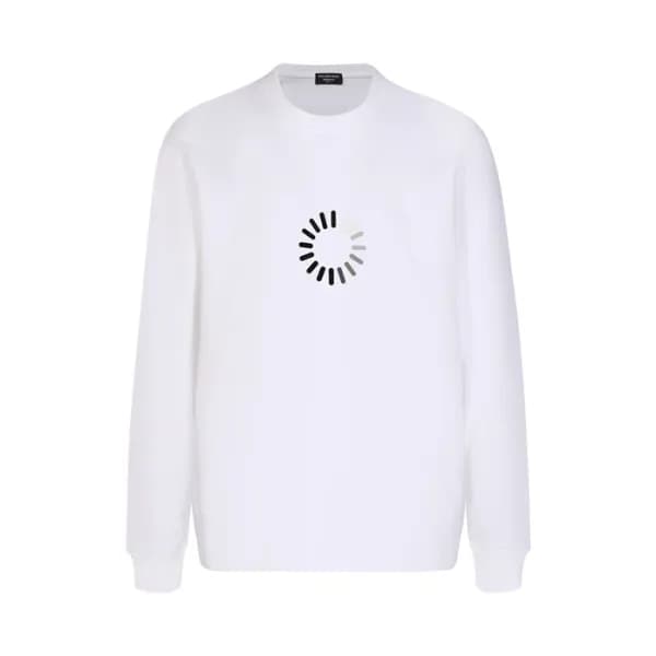 발렌시아가 남성 화이트 맨투맨 - Balenciaga Mens White Tshirts -… - 1