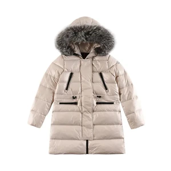 몽클레어 여성 베이지 롱패딩 - Moncler Womens Beige Down Paddin… - 1