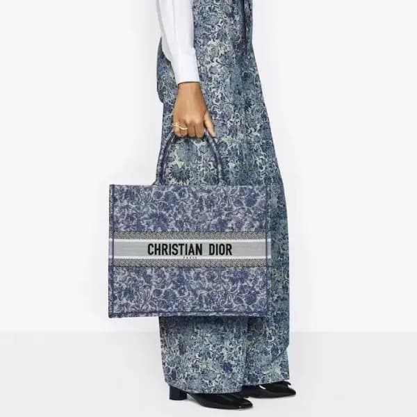 디올 여성 블루 북토트 - Dior Womens Blue Book Tote - dib755… - 1