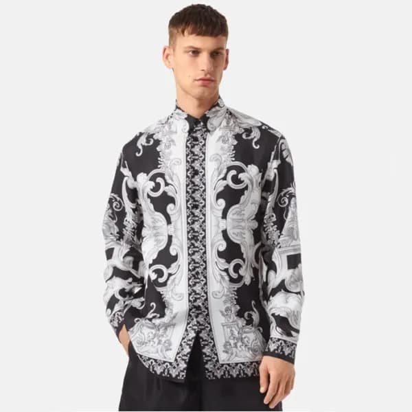 베르사체 남성 블랙 셔츠 - Versace Mens Black Shirts - vec562… - 1
