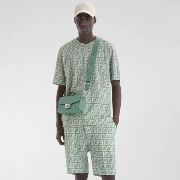 펜디 남성 그린 반바지 - Fendi Mens Green Half-pants - fec64… - 1