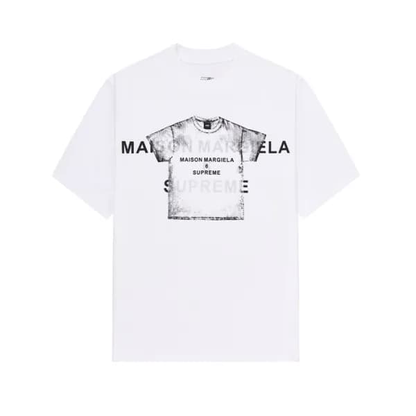 메종 마르지엘라 남/녀 화이트 반팔 티셔츠 - Maison Margiela Unisex W… - 1