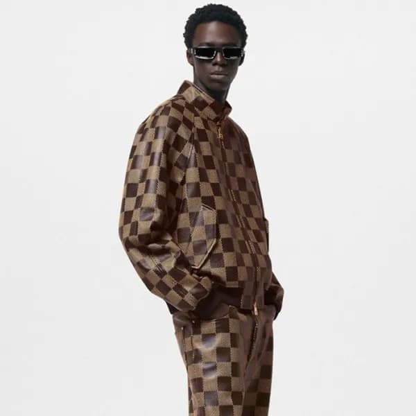 루이비통 남성 다미에 가죽 자켓 - Louis vuitton Mens Damier Jack… - 1