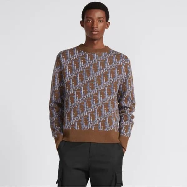 디올 남성 오블리크 니트 - Dior Mens Oblique Knitwear - dic15… - 1