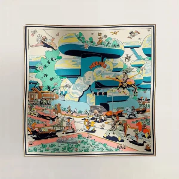 에르메스 여성 실크 스카프 - Hermes Womens Silk Scarf - acc318… - 1