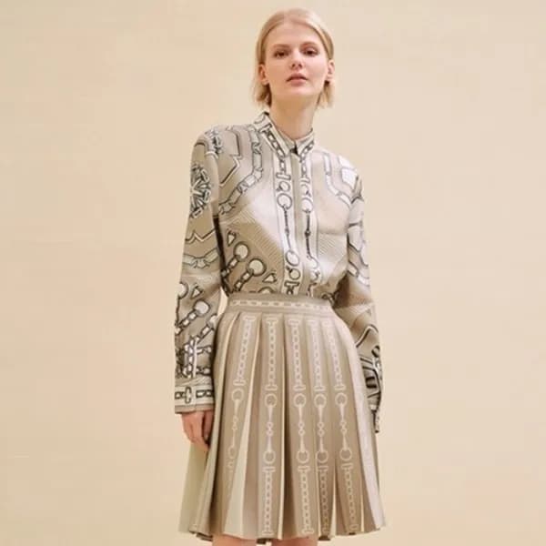 에르메스 여성 실크 셔츠 - Hermes Womens Silk Shirts - prc586… - 1
