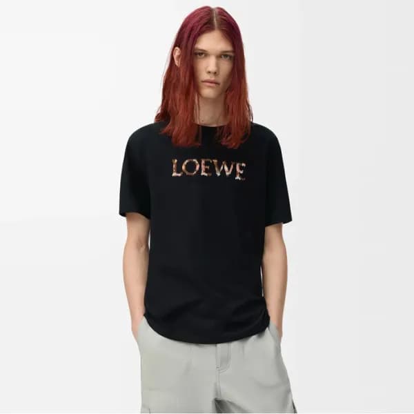 로에베 남성 라운드 반팔티 - Loewe Mens Round Tshirt - loc7502… - 1