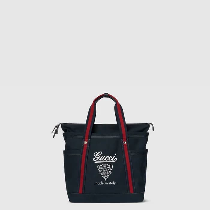 구찌 남성 프린트 캔버스 라지 토트백 - Gucci Mens Printed Canvas L… - 1