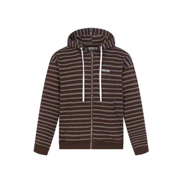 미우미우 남성 집업 후드티 - Miumiu Mens Zip-up Hoodie - mic12… - 1
