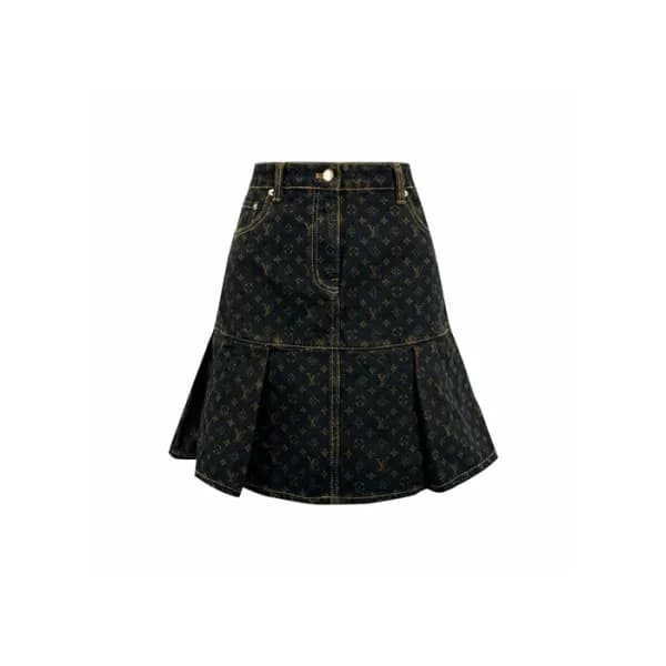 루이비통 여성 데님 스커트 - Louis vuitton Womens Denim Skirt … - 1