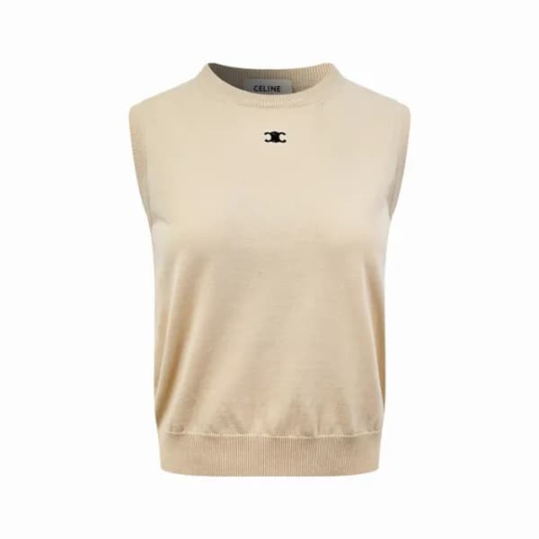 셀린느 여성 라운드 베스트 - Celine Womens Round Vest - cec154… - 1