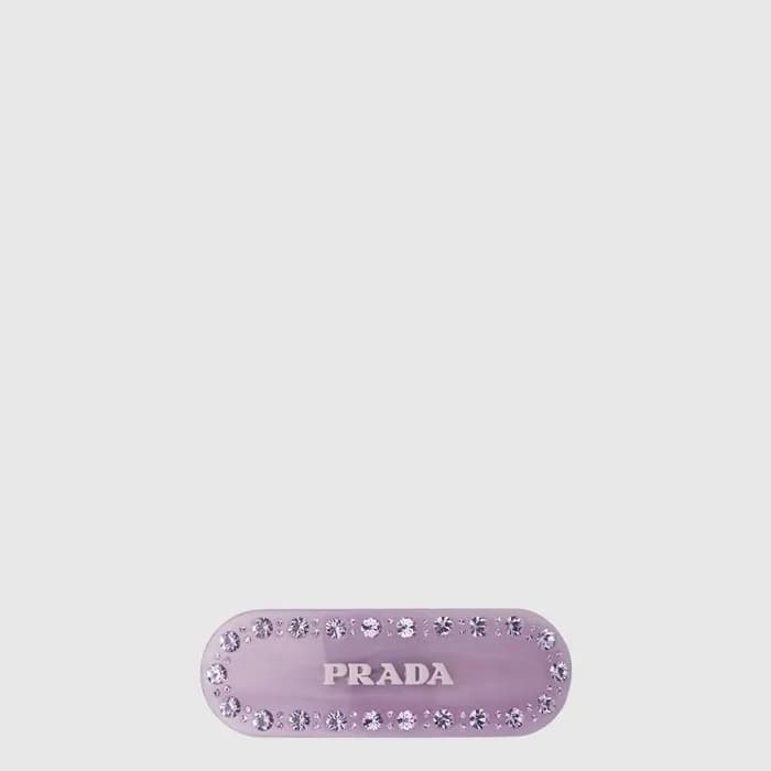 프라다 여성 플렉시글래스 헤어 클립 - Prada Womens Plexiglass Hair Clip - acc10279x - 1
