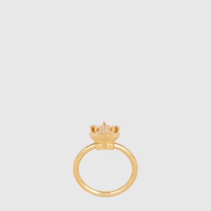 셀린느 여성 트리옹프 솔리테어 스파클 링 - Celine Womens Triomphe Solitaire Sparkle Ring - acc10467x - 1