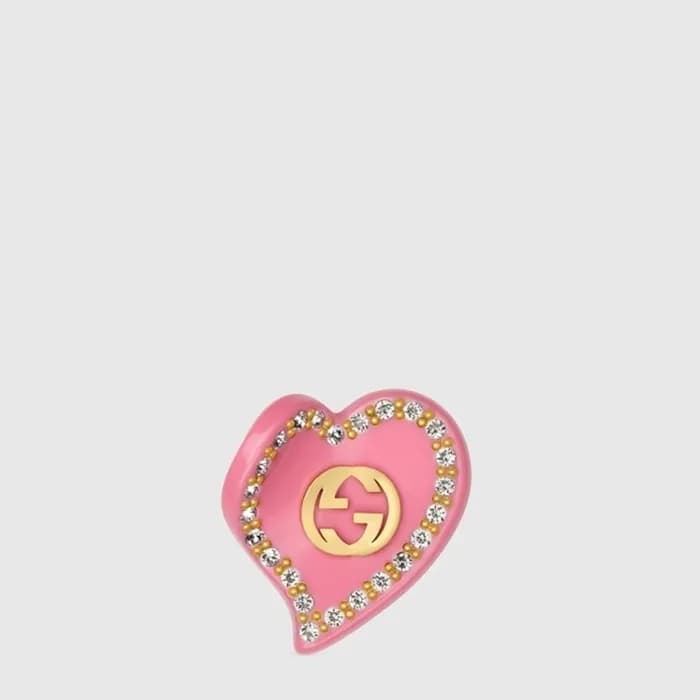 구찌 여성 더블 G 하트 헤어핀 - Gucci Womens Double G Heart Hairpin - acc10905x - 1