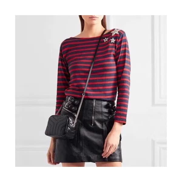Saint Laurent Women Matelasse Lou Lou Bowling Shou… - 1