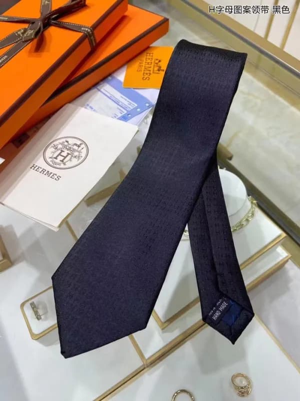 Hermes MENS NECKTIE NAVY - 에르메스 남성용 넥타이 HM0… - 1