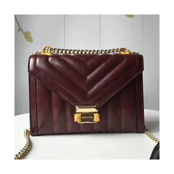 Michael Kors 2018 Leather Whitney Chain Shoulder B… - 1
