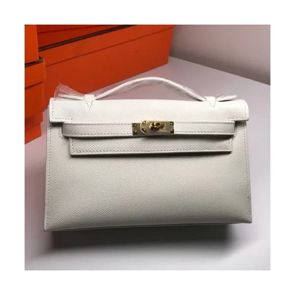Hermes Mini Kelly Epsom Leather Tote Bag / Clutch … - 1