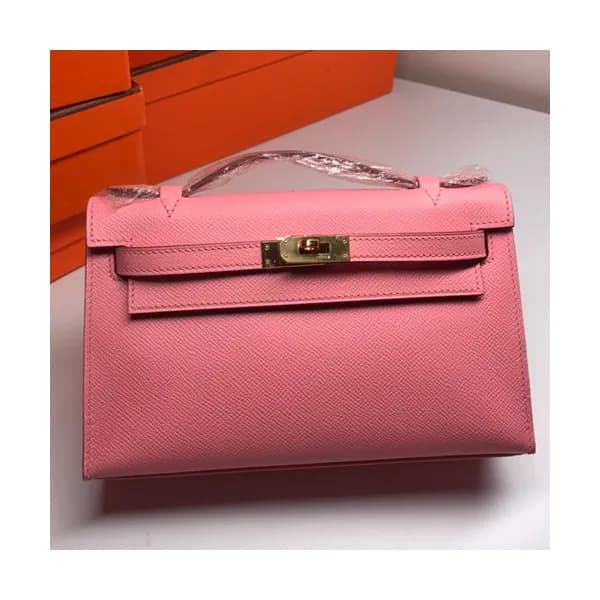 Hermes Mini Kelly Epsom Leather Tote Bag / Clutch … - 1