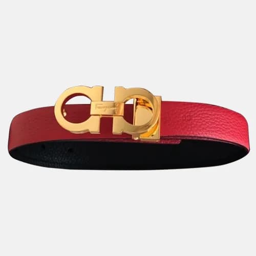 Salvatore Ferragamo 2019 Ladies Gancio Leather Bel… - 1