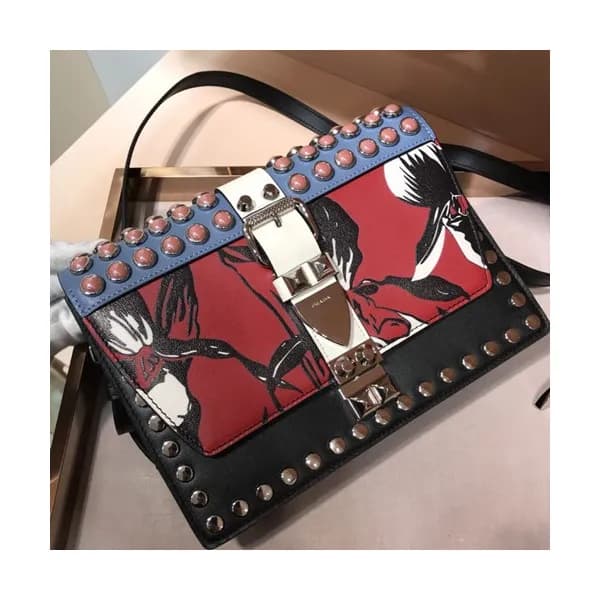 Prada 2018 Elektra Saffiano Shoulder Bag,24cm - 프라… - 1