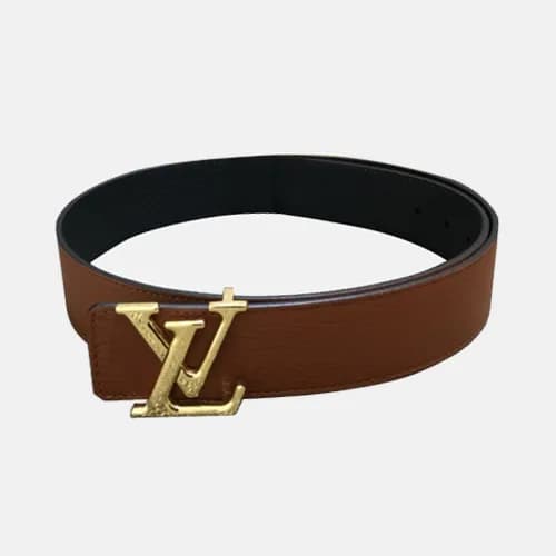 Louis vuitton 2019 Mens Initial Logo Leather Belt … - 1