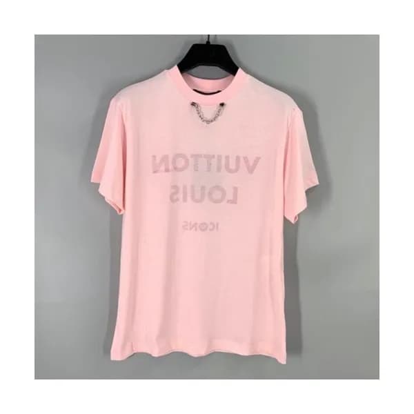 Louis vuitton 2019 Mens Logo Cotton Short Sleeved … - 1