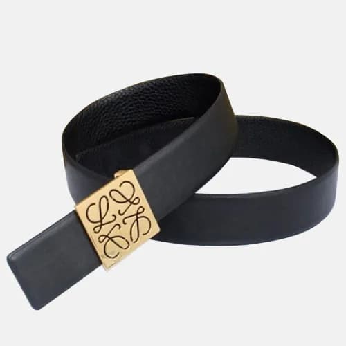 Loewe 2019 Mens Anagram Buckle Reversible Leather … - 1