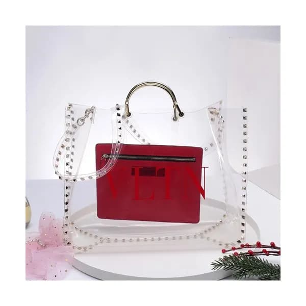 Valentino 2019 PVZ Tote Shoulder Shopper Bag,36CM … - 1