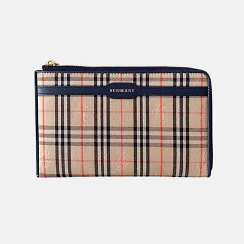 Burberry 2019 Leather Zip Round Wallet - 버버리 남여공용 … - 1
