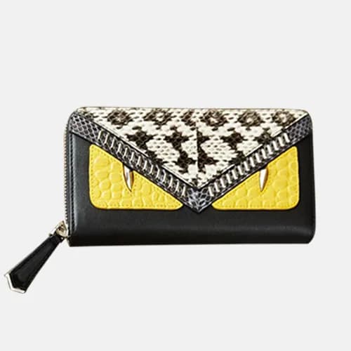 Fendi 2019 Leather Zip Round Wallet - 펜디 남여공용 레더 지… - 1