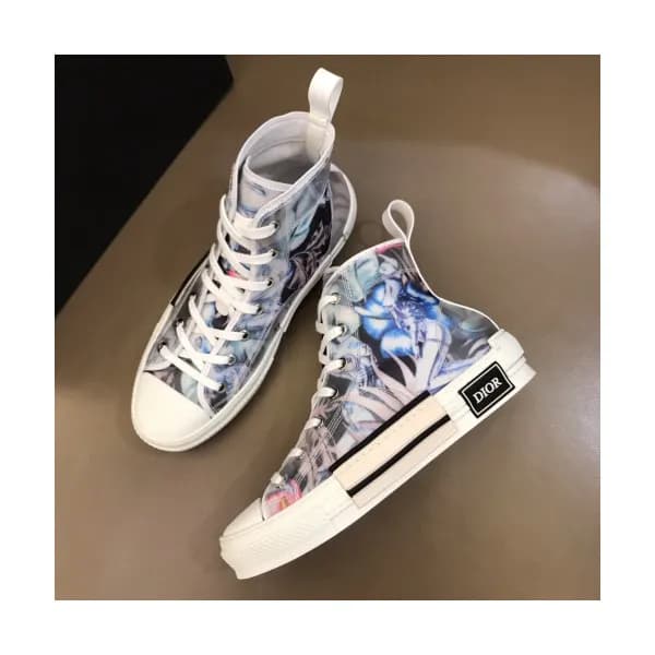 Dior x Kaws 2019 Mm/Wm Logo High-top Sneakers - 디올… - 1