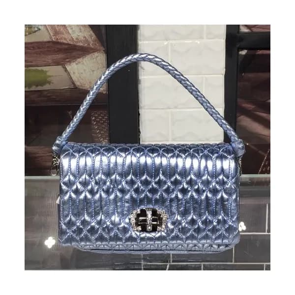 MiuMiu 2019 Matelasse Crystal Tote Shoulder Cross … - 1