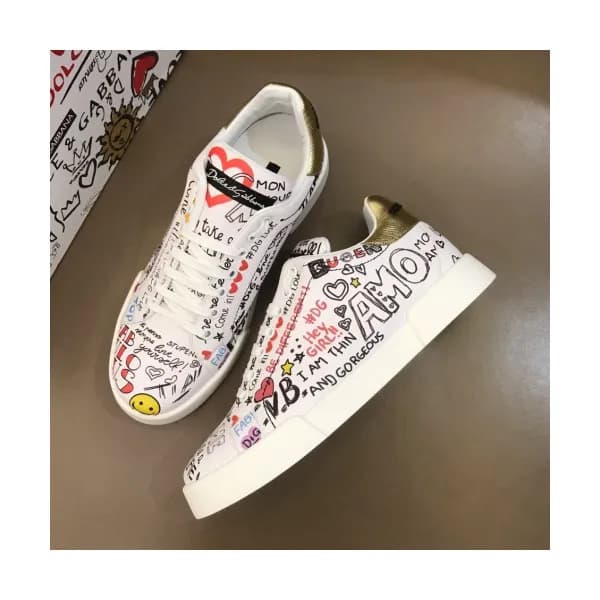 [커스텀급]Dolce&Gabbana 2019 Mens Graffity Leather Sne… - 1