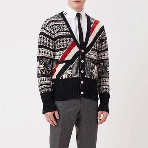 Thom Browne 2019 Mens Crew-neck Wool Cardigan - 톰브… - 1