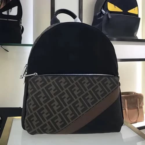 Fendi 2019 Leather Back Pack ,34CM - 펜디 2019 레더 남여… - 1